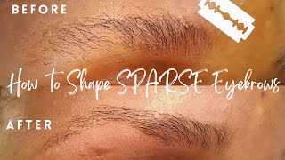 HOW TO SHAPE SPARSE EYEBROWS STEP BY STEP BEGINNERS FRIENDLY  HOW TO GROW BROW HAIRS [upl. by Ger]