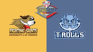 2024 CCAC Baseball Tournament St Francis Ill vs Trinity Christian College Ill 5224 [upl. by Bertolde]