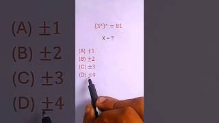 Solve Exponent Power 3xx81  math shorts [upl. by Aynos715]