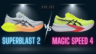 ASICS Superblast 2 vs Magic Speed 4 Shoe Comparison Review [upl. by Coben869]