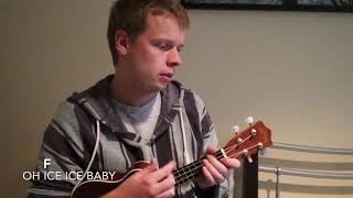 Ice Ice Baby Vanilla IceMarty Ray Project Ukulele covertutorial [upl. by Aivila188]