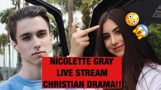 Nicolette Gray Instagram Live FULL Christian Aaron DramaTea amp More [upl. by Balthasar]