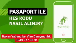 Hes Kodu Nasıl Alınır  Yabancılar Pasaport Numarasına Hes Kodu Nasıl Alır Pasaportla Hes Kodu [upl. by Reinhold218]