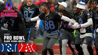 NFC vs AFC Flag Football  2023 Pro Bowl Game 1 Highlights [upl. by Margarethe]