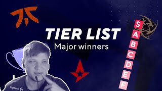 Rating the CSGO MAJOR WINNER rosters with S1mple Niko Fallen Mantuu Tabsen amp Kyojin [upl. by Novel]