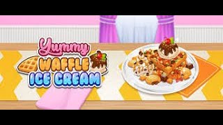 😜Yummy Waffle Ice Cream  Cooking Games Android Gameplaybrainfungames2girlsgameplay2023 [upl. by Ferd]