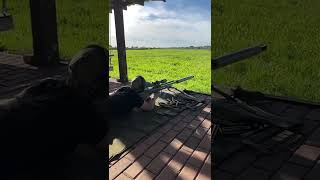 Russian 127 sniper rifle ASVKKord in slow motion [upl. by Enileuqaj]