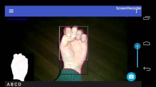 OpenCV Android Hand static sign recognition ASL [upl. by Cayla]