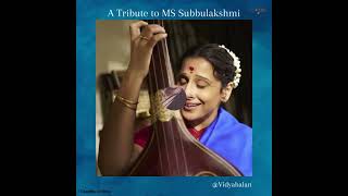 MS Subbulakshmi brought to life by the remarkable Vidya Balan [upl. by Viafore]