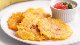 Como hacer Tostones de Plátano Verde Gio en la Cocina [upl. by Eel]