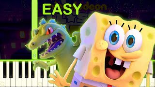 NICKELODEON ALLSTAR BRAWL  EASY Piano Tutorial [upl. by Tillie296]