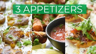 3 tasty plantbased APPETIZERS to make today [upl. by Territus849]