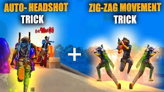 Top 5 New ZigZag Movement  AutoHeadshot Trick Hindi  Raistar Fast Movement amp Headshot Trick FF [upl. by Judson]