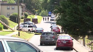 SCENE VIDEO Officerinvolved shooting at Norris Ridge Apts in Spartanburg [upl. by Nevarc704]