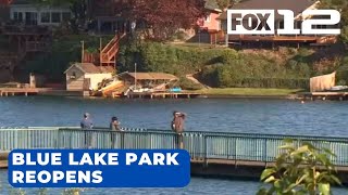 Blue Lake Park reopens in Fairview [upl. by Adnilev]