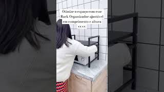 Rack Metálico Organizador Multiuso Ajustável para Microondas achadinhosdashopee achadinhos [upl. by Etteraj668]