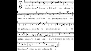 Gaudeamus omnes in Domino Schola Cantorum Immenstadt  Gregorian Chant [upl. by Manning460]