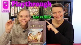 Carpe Diem Playthrough amp First Impression In English board game [upl. by Dagny]