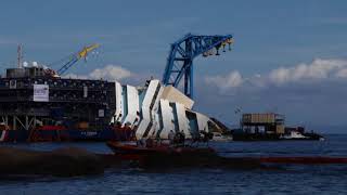 Il timelapse della rotazione – Naufragio Concordia [upl. by Ijneb]