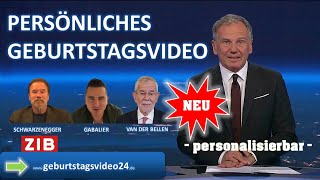 Lustiges Geburtstagsvideo  Promis gratulieren in der ZIB mit persönlichen Videobotschaften [upl. by Rotman]