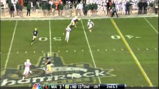 Notre Dame vs miami highlights 2012 [upl. by Shreeves]