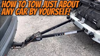 How to Use a Tow Bar on Any Vehicle and Why It Works  Why Towing a Vehicle Will Not Crash and burn [upl. by Lissy851]