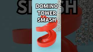 Domino Towers Smash  Satisfying 3D Animation [upl. by Dalia891]