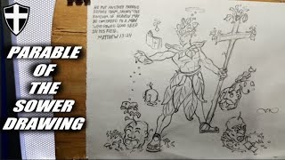 Day 4761 How to Draw Traditional Drawing Sketching Parable of the sower [upl. by Gherardo]