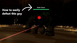 SLAP BATTLES How to defeat Guides golem [upl. by Sheree82]