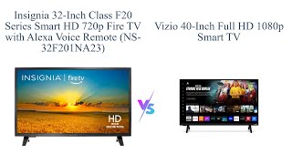 Insignia 32inch vs VIZIO 40inch Smart TVs 📺🔥 [upl. by Yaras]