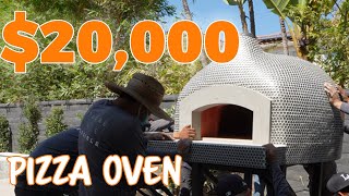 We installed a 20000 PIZZA OVEN in a backyard [upl. by Nnahtebazile816]