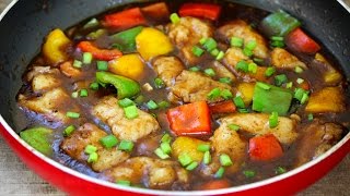 Chilli fish Manchurian quick and easy version [upl. by Ahsenav293]