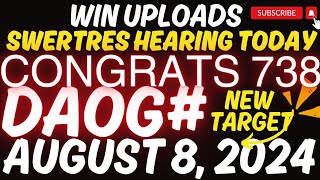 SWERTRES HEARING TODAY DAOG AUGUST 8 2024  CONGRATS 738 AND 86865 [upl. by Tor]