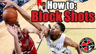 How to Block Shots  Become a Better Defender  Pro Training Basketball [upl. by Hacceber506]