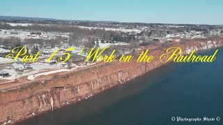 Part 15 Work on the Railroad New Carlisle Quebec Canada 🍁 Mavic Mini3 Pro 🍁2024 [upl. by Eward]