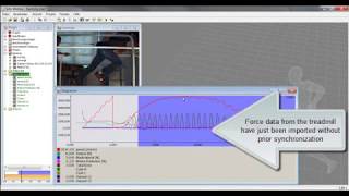 Running on instrumented treadmill with force synchronization [upl. by Oniskey620]