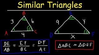 Similar Triangles and Figures Enlargement Ratios amp Proportions Geometry Word Problems [upl. by Kalie479]