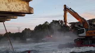 Timelapse afbraak brug Eindhout [upl. by Lepine]