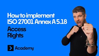 ISO 27001 Annex A 518  Access Rights  Implementation Guide  Beginner Friendly [upl. by Rausch]