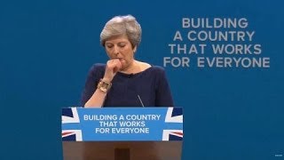 Theresa May has coughing fit during disastrous speech [upl. by Profant]