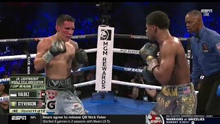 Oscar Valdez vs Stevenson [upl. by Lajet]