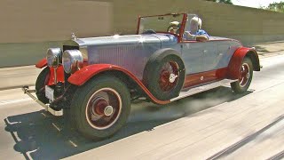 Jay Lenos 95 Year Old Steam Car Passes Modern Cars on the LA Freeway [upl. by Yenterb714]