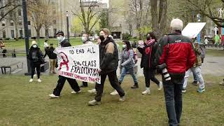 McGill University Protest Encampment Demanding McGill Divestment From Israel April 30 2024 RME 4418 [upl. by Judah]