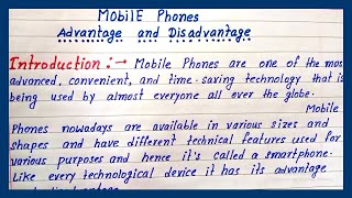 Essay onquotmobile phonequotin english with quotationsadvantages and disadvantages of mobile phone [upl. by Raskind426]