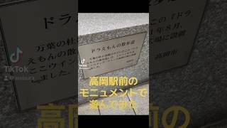 高岡駅前のモニュメントで遊んでみた！ドラえもん高岡駅流行りのやつわいすら [upl. by Anelat3]