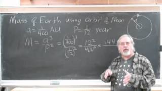 Measuring the Mass of the Earth from the Orbit of the Moon [upl. by Drahser663]