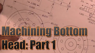 Steam Engine Build Machining Bottom Cylinder Head Part 1 [upl. by Notse742]