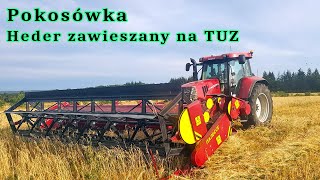 Heder zawieszany na Traktor cięcie na pokos Pokosówka [upl. by Yentrac]