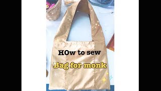 ☁️✨How to sew Bag for Monk✨☁️ Stop Motion ทำย่ามถวายพระ [upl. by Effy896]