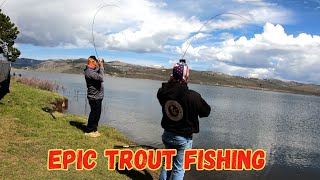 Epic Trout Fishing at The Aspen Cove Resort Fishing Panguitch Lake  UT [upl. by Leroj635]